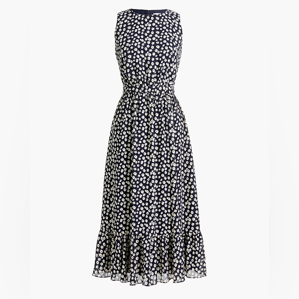 J. Crew Navy Floral Dress